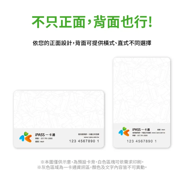 【iPASS 一卡通】客製化一卡通 -標準卡1000張(客製)