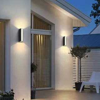 【H&R 安室家】LED戶外壁燈 玄關燈 庭園燈(OD-06B)