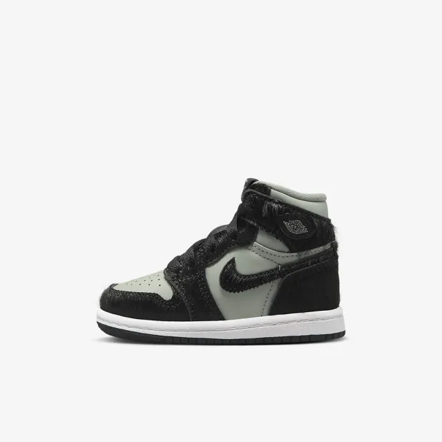 NIKE 耐吉】籃球鞋運動鞋JORDAN 1 RETRO HIGH OG TD 嬰幼黑(FB1313001