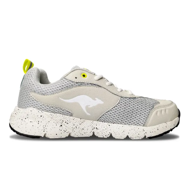 【KangaROOS 美國袋鼠鞋】男鞋 VALLEY 透氣吸濕 緩震機能 慢跑鞋(灰-KM21438)