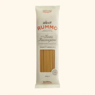 【RUMMO路莫】N.5 長型粗圓麵 Spaghetti Grossi 500g(經典培根蛋麵使用)