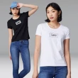 【Lee 官方旗艦】女裝 短袖T恤 / 閃色小LOGO 共2色 標準版型(LB302059K11 / LB302059K14)