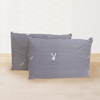 【Aaron 艾倫生活家】買一送一 PLAYBOY平面型乳膠枕 3M專利吸濕排汗表布(100%天然乳膠 附精緻提袋)