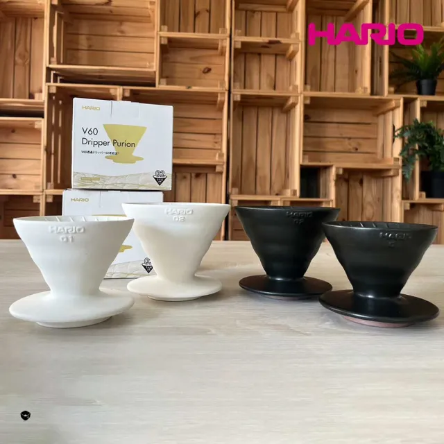 【HARIO】V60老岩泥01濾杯 1次燒象牙白(濾杯 手沖濾杯 錐形濾杯 台灣製 VDCR-01-W 情人節 禮物 尾牙)