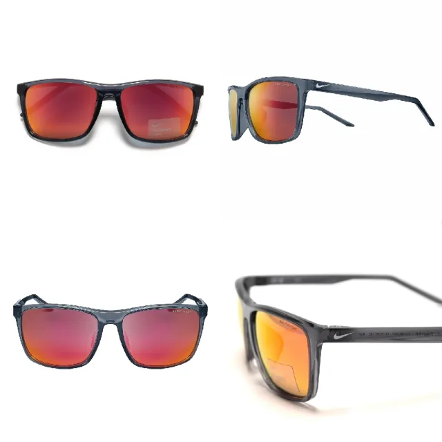 【NIKE 耐吉】太陽眼鏡 Flame LB Sunglasses 黑 紅 男女款 半透明 墨鏡(FD1885-021)