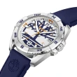 【Timberland】天柏嵐 BAILARD系列 野營 街頭運動風格 膠帶腕錶腕錶-藍(TDWGN2202106)
