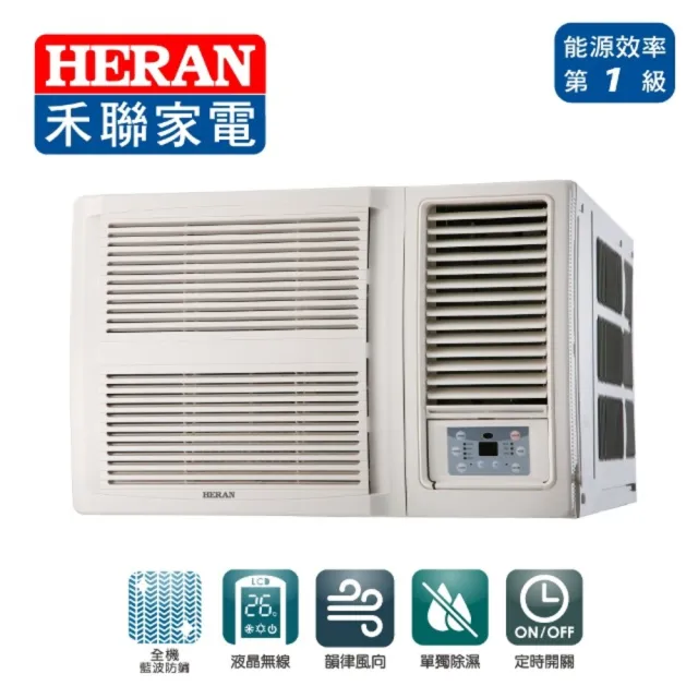 【HERAN 禾聯】7-9坪 R32 一級變頻冷專窗型空調(HW-GL50B)