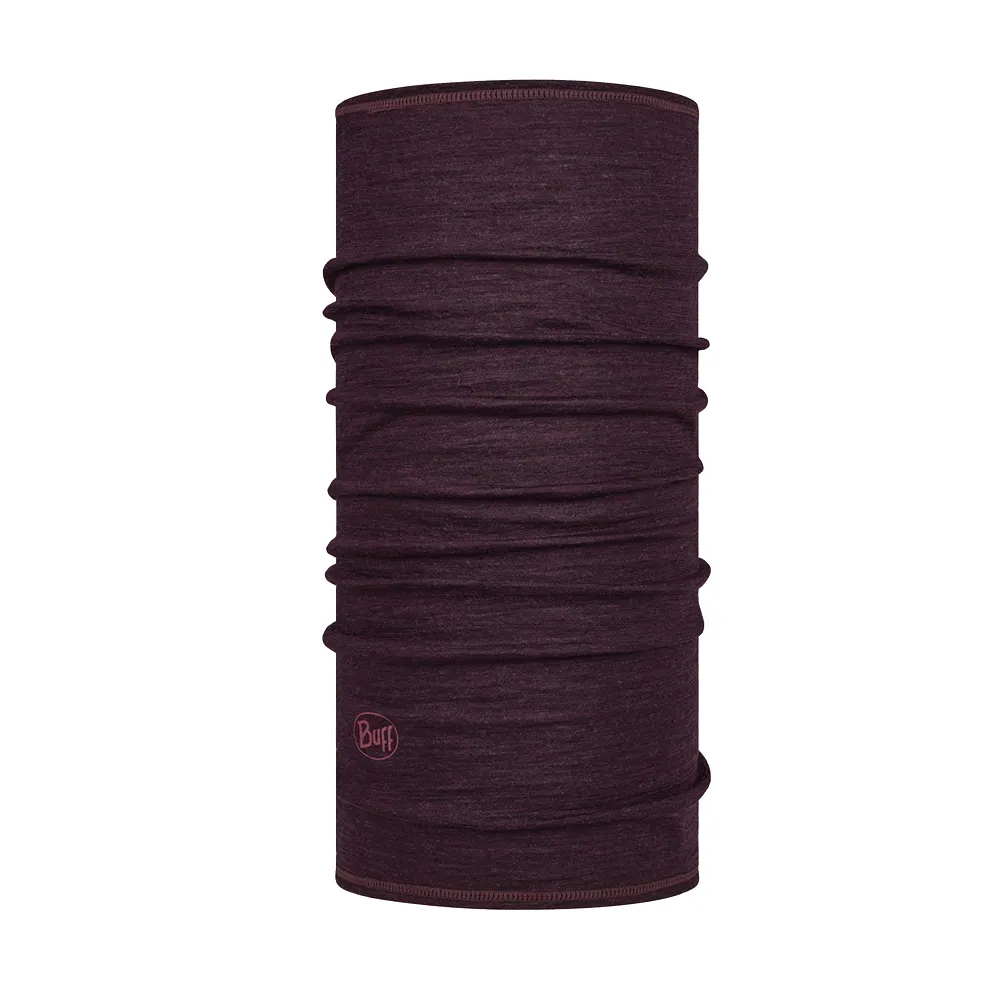 【BUFF】BF113010 舒適素面 - 美麗諾羊毛頭巾 深邃紫(BUFF/羊毛頭巾/美麗諾/Merino)