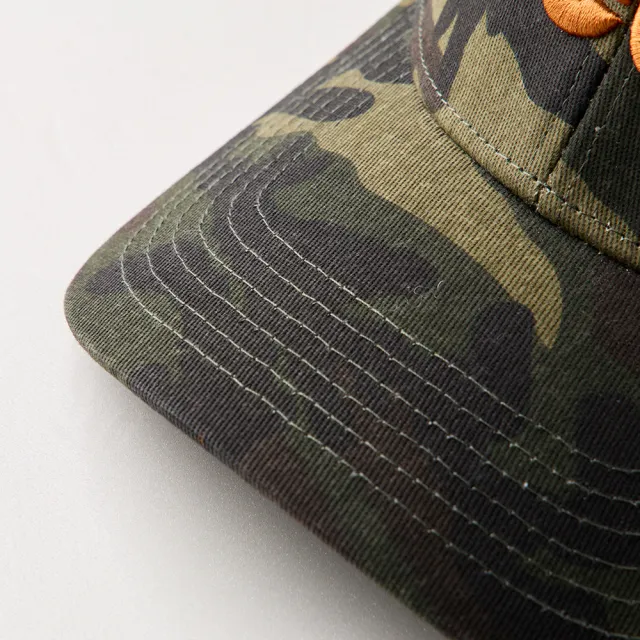 【JEEP】品牌LOGO刺繡撞色迷彩棒球帽(綠色)