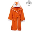 【SOLO 歐洲家居】兒童純棉可愛狐狸造型連帽浴袍