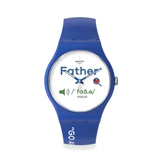 【SWATCH】New Gent 原創系列手錶 ALL ABOUT DAD 父親節限定錶 男錶 女錶 瑞士錶 錶(41mm)