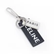 【CELINE】PARIS印花 黑色 小牛皮 LOGO鑰匙圈(49I783DVM38AW)