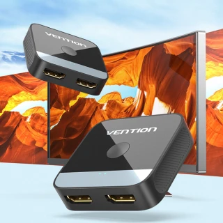 【VENTION 威迅】HDMI-2口 母對母 4K雙向切換器 ABS款(AKO系列)