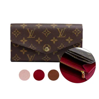 【Louis Vuitton 路易威登】SARAH 經典老花 信封翻蓋長夾 錢包(M60531/M62234/M62235)