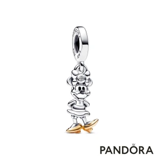 【Pandora 官方直營】迪士尼 100 週年米妮造型實驗室製造鑽石吊飾