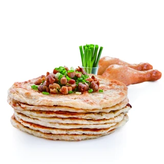 【大成】咕咕鮮雞派 香蔥肉餅（4片/ 560g /包）大成食品(蔥油餅 雞肉蔥油餅)