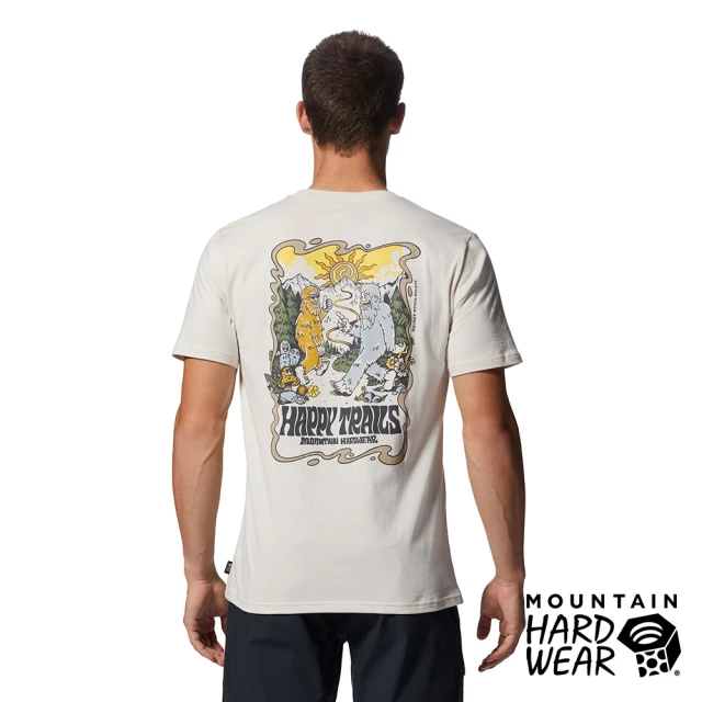 Mountain Hardwear Happy Trails™ Short Sleeve 毛怪&快樂小徑短袖棉T恤 男款 石灰 #2025181