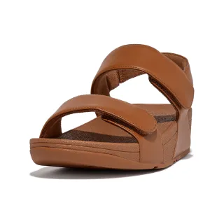 【FitFlop】LULU ADJUSTABLE LEATHER BACK-STRAP SANDALS經典可調式皮革後帶涼鞋-女(淺褐色)