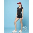 【ibella 艾貝拉】加大台灣製造現貨女萊卡滾邊短袖平口二件式泳裝附帽36-66-8H23110A-23(2L~5L加大尺碼)