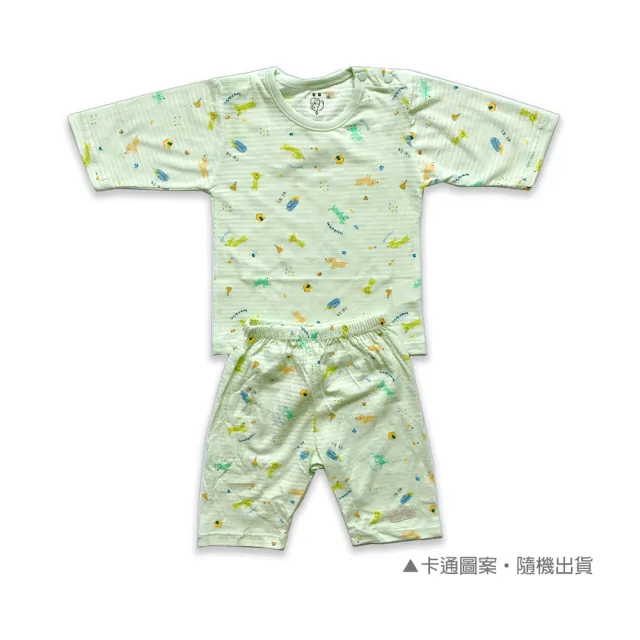 【Oluna 歐露娜】童馨 薄棉透氣款 七分袖褲套裝(小孩睡衣 七分袖 七分褲 寶寶七分褲 兒童七分褲)