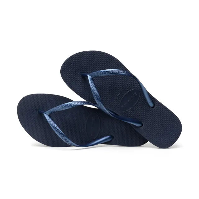 【havaianas 哈瓦仕】拖鞋 女鞋 夾腳拖 細帶 Slim 藍色 4000030-0555W(哈瓦士)