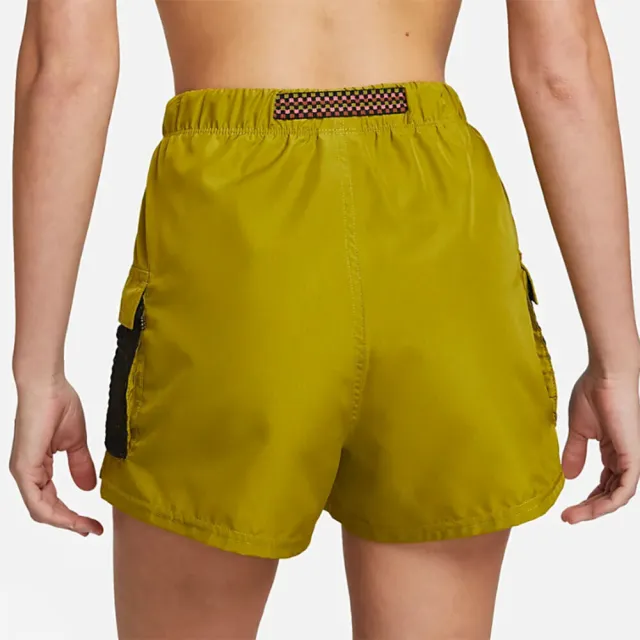 【NIKE 耐吉】Explore 女 短褲 運動休閒 防撕布 彈力腰帶 夏日 泳池 海灘 芥末綠(NESSD355-314)