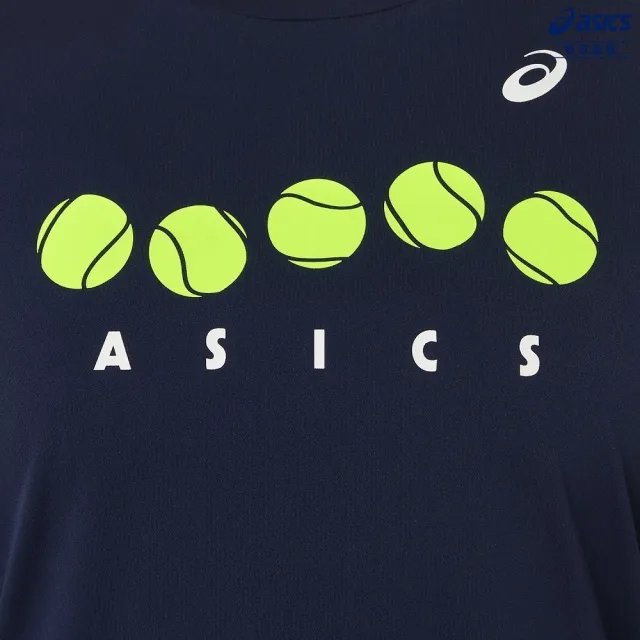 【asics 亞瑟士】女童 短袖上衣 兒童 網球(2044A038-400)