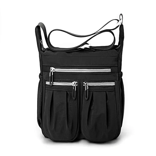 【巴黎精品】雙11 側背包尼龍肩背包(時尚多隔層防潑水休閒女包包7色a1az26)