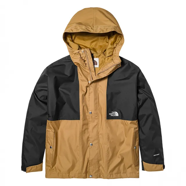 The North Face 外套 男款 運動連帽外套 防水 衝鋒衣 M 78 RAIN TOP JACKET 黑咖啡 NF0A5JZJYW2