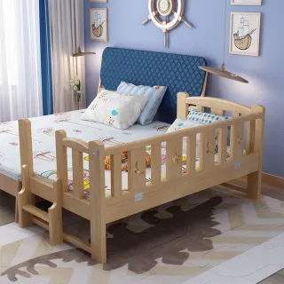【HA BABY】長196寬112兒童床2+10cm乳膠床墊(拼接床 延伸床 床邊床 兒童床 床組 床墊)