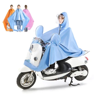 【kingkong】加厚加大機車雨衣 全罩式斗篷雨披 騎車雨衣(5XL)