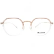 【MOLSION 陌森】皇冠型圓框 光學眼鏡(透明 玫瑰金#MJ6120 B90)