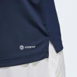 【adidas 愛迪達】上衣 男款 短袖上衣 運動 短袖POLO衫 亞規 藍 HS3279