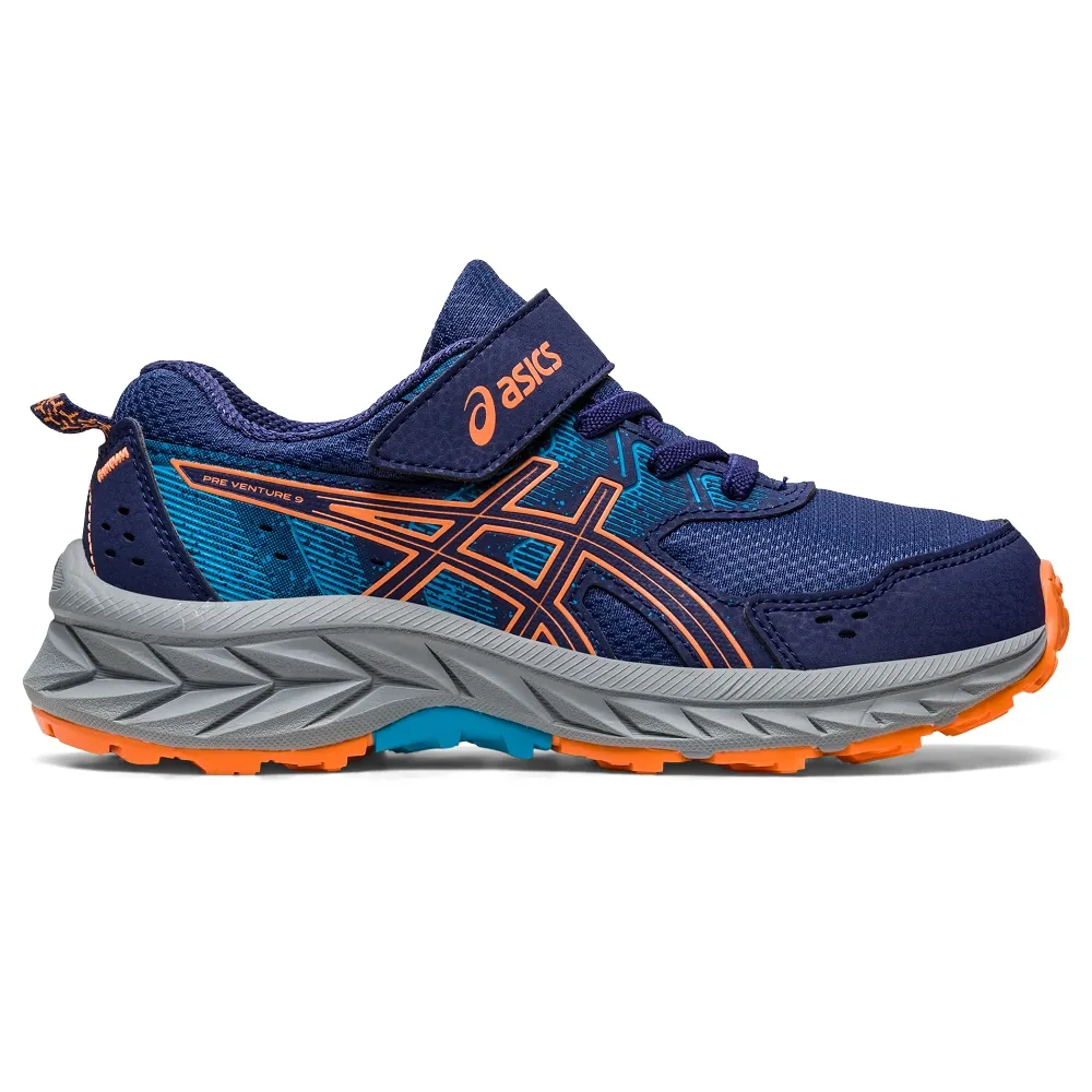 【asics 亞瑟士】PRE VENTURE 9 PS 中童鞋 兒童 運動鞋(1014A277-401)