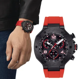 【TISSOT 天梭 官方授權】T-RACE MOTOGP 限量計時競速腕錶 手錶 畢業禮物 職場新鮮人 禮物(T1414173705701)