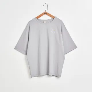 【gozo】g+微笑素色圓領T恤睡衣(三色)