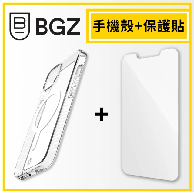 BodyGuardz iPhone 14 Pro Carve MagSafe版手機殼+Pure不卡殼極致強化玻璃保護貼(透明)