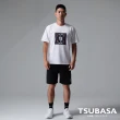 【TSUBASA洒落運動衣】YAMATO聯名款 白色T-Shirt 圖案藝伎與桌球拍藍(圓領T恤 白T恤 寬鬆休閒 短袖T恤)