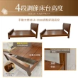 【IHouse】熊讚 全實木房間3件組 雙大6尺(床架+床頭櫃+舒適獨立筒床墊)