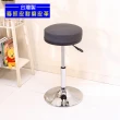 【A級家居】台灣製耐磨貓抓皮座高74公分圓盤吧台椅(升降椅/美容椅)