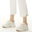 【Lynx Golf】korea女款韓國進口商品造型褲耳D型環設計褲口特殊造型平口休閒長褲(白色)