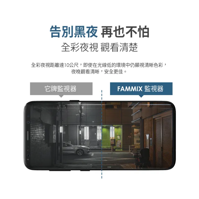 【FAMMIX 菲米斯】D1 1080P 200萬畫素無線戶外網路攝影機/監視器(IP65防水/雙向語音/遠端操控)