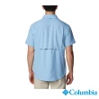 【Columbia 哥倫比亞 官方旗艦】男款- Silver Ridge 超防曬UPF50快排短袖襯衫-藍色(UAE15170BL / 2023年春