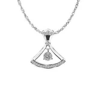 【CTJ】同樂節!30分 D-F color 18K金 裙襬  天然鑽 鑽石項鍊(鑽石閃耀時刻 只為摯愛的妳)