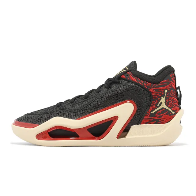 【NIKE 耐吉】籃球鞋 Jordan Tatum 1 PF Zoo 黑 紅 低筒 男鞋 喬丹(DX6734-001)