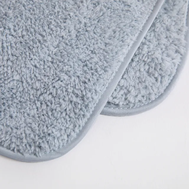 【HOLA】極超細纖維素色抗菌毛巾-灰藍37x75