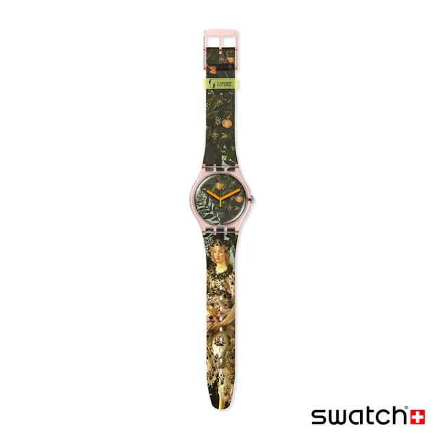 【SWATCH】藝術之旅系列 美學大師波提切利 - 春 自然的頌歌 手錶 藝術錶 博物館聯名 瑞士錶 錶(41mm)