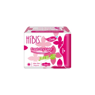 【Hibis 木槿花】貼身透氣草本衛生棉-日用24.5cm/8片 x6包(輕薄舒適不悶熱)