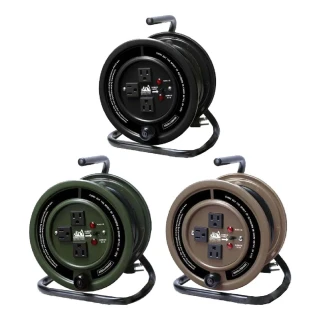【ADAMOUTDOOR】開放輪座式3PIN延長線15M(悠遊戶外)