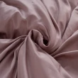 【戀家小舖】60支100%精梳棉枕套被套床包四件組-雙人(極致珊瑚)
